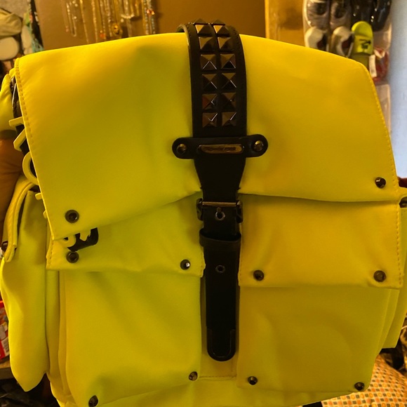 neon green michael kors bag